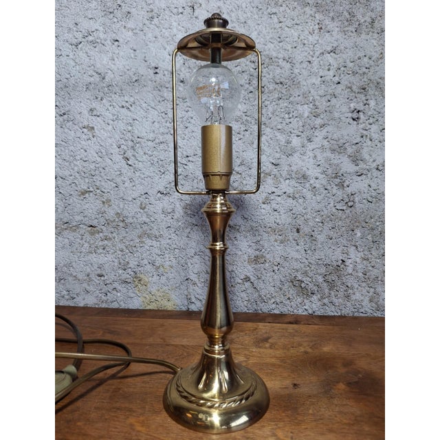 Art Nouveau Table Lamp with Blown Glass Pendants, 1890s For Sale - Image 5 of 7
