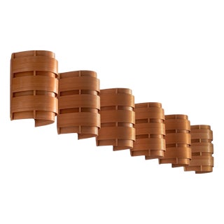 Model V155 Wall Lights by Hans-Agne Jakobsson, Sweden, 1970s, Set of 6 For Sale
