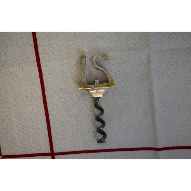 Traditional Mid 20th Century The "21" Club Silver Plate Corkscrew Made in England For Sale - Image 3 of 5