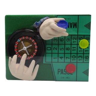 Helen and Bill Leonardi & Co. "The Roulette Player" Sculpture 1987 For Sale