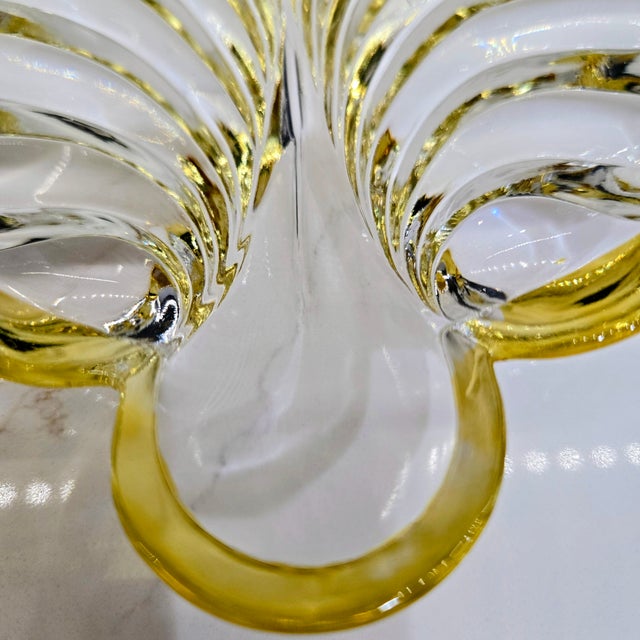 Gold Rim Crystal Shell Dish / Catchall For Sale - Image 4 of 7