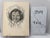 1940s Original Signed Graphite Illustration of Smiling Young Girl in Bonnet, 11 × 9 In. For Sale In Atlanta - Image 6 of 6