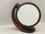 Brown Mid 20th Century Marbled Brown Rotating Tabletop Mirror For Sale - Image 8 of 10