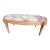 Neoclassical Style Oval Marble Coffee Table For Sale