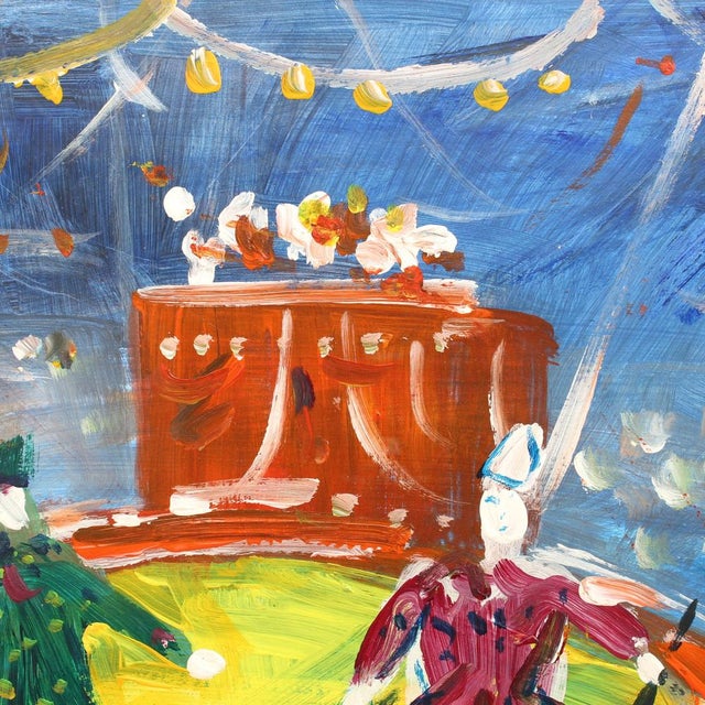 Roland Dubuc, The Circus, 1970s, Gouache on Paper, Framed For Sale - Image 7 of 18