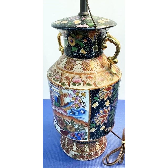 1960s Satsuma Style Table Lamp For Sale - Image 4 of 5