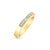 Contemporary Princess Cut Diamond Wedding Band 14k Yellow Gold, Size 5.5 For Sale - Image 3 of 5