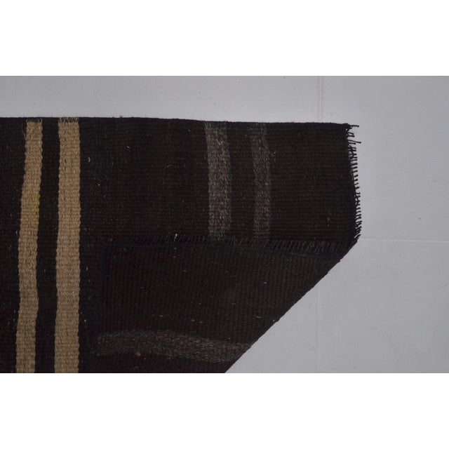 Kurdish Vintage Stripe Kilim For Sale - Image 4 of 10