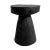 Vintage Tuareg solid ironwood stool. This stool has a simple round design with pedestal base and handsome black finish....