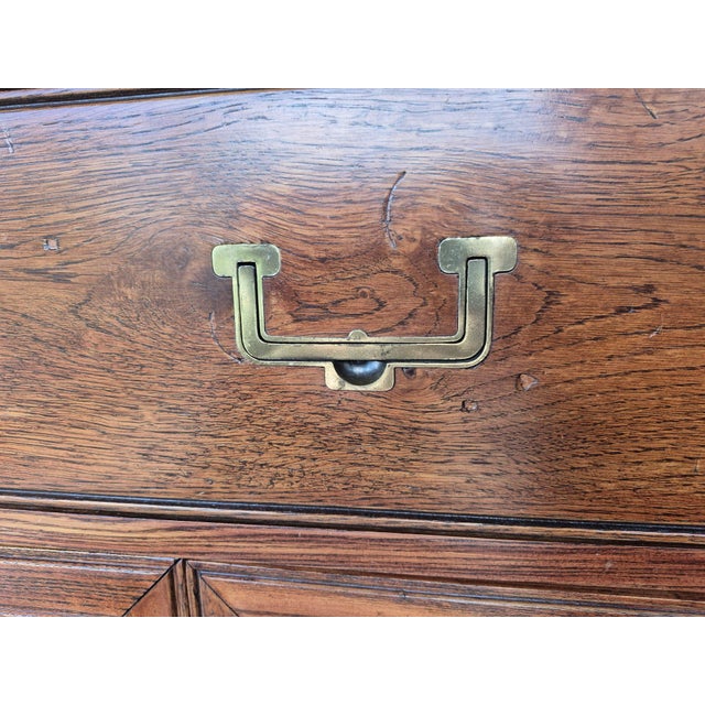 1970s Henredon Artefacts Gentleman’s Chest in Warm Oak Finish For Sale - Image 13 of 16