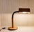 Vintage Adjustable Desk Lamp with Pine and Brown Metal Frame, 1970s For Sale - Image 3 of 7