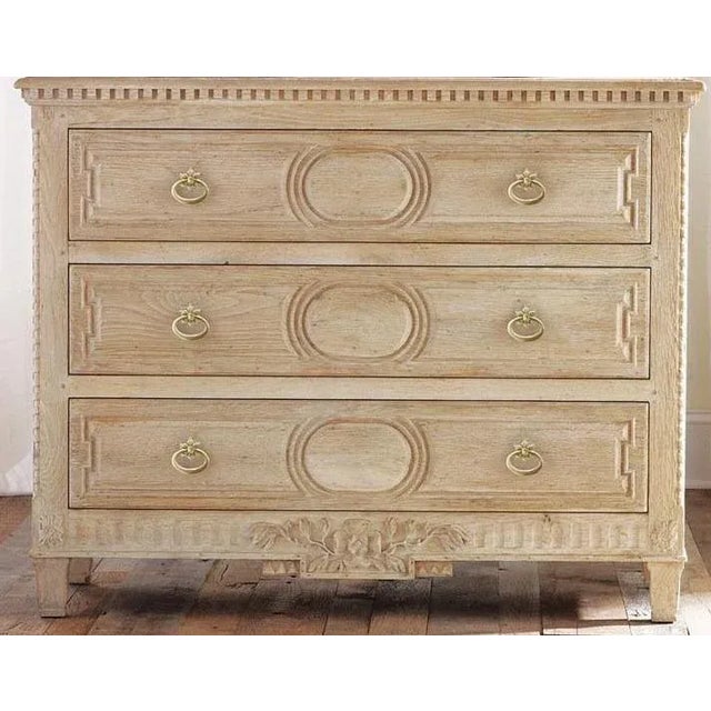 Traditional Modern History Weathered Oak Chest For Sale - Image 3 of 3