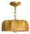 Italian Cocoon Pendant with Brass + Wood Detail, 1960s For Sale