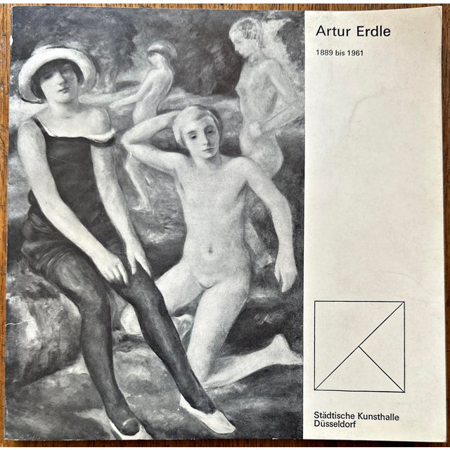 Arthur Erdle, Seated Nude, Young Rhineland, Exhibited at the Kunsthalle Düsseldorf For Sale - Image 8 of 11