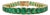 Statement 30.46ct Natural Emerald Vintage Tennis Bracelet in 18k Yellow Gold For Sale