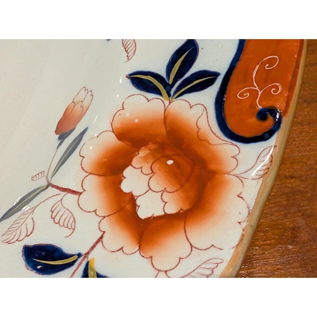 Early 19th Century English Imari Meat Platter For Sale - Image 10 of 13