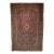 Vintage Persian Kashan Area Rug, Hand-Knotted Wool, Floral Pattern, Navy & Red, 5x7 For Sale