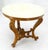 John Widdicomb Fine Carved Wood Base Marble Top 31” Diameter Gueridon Center Table Widdicomb For Sale - Image 4 of 18