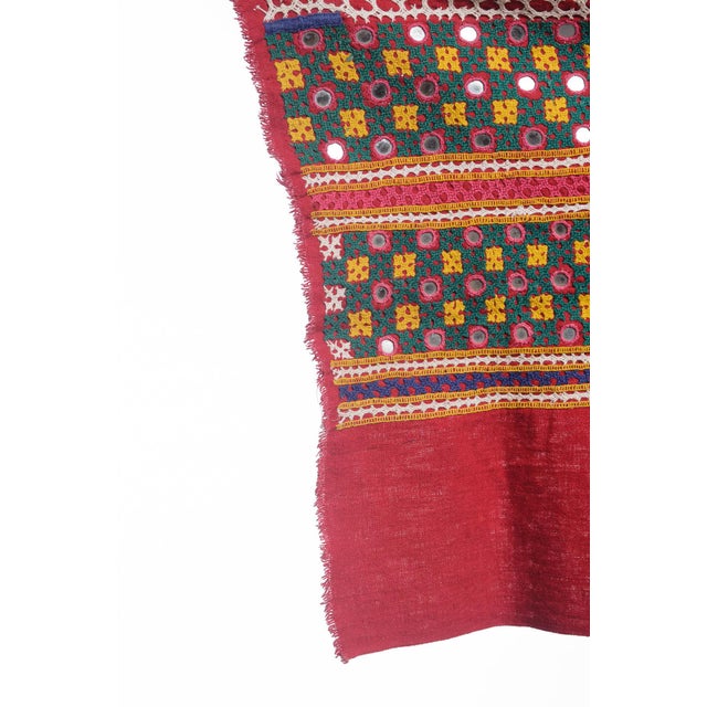 Vintage Indian Large Shisha Embroidered Mirrors Tapestry Banner Chairish