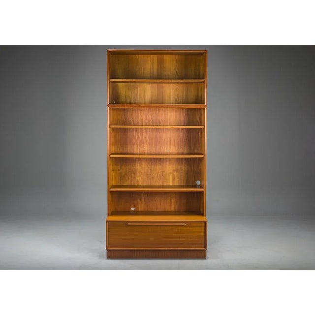 Large Vintage Bookcase in Teak by Heinrich Riestenpatt, 1960s For Sale - Image 13 of 13