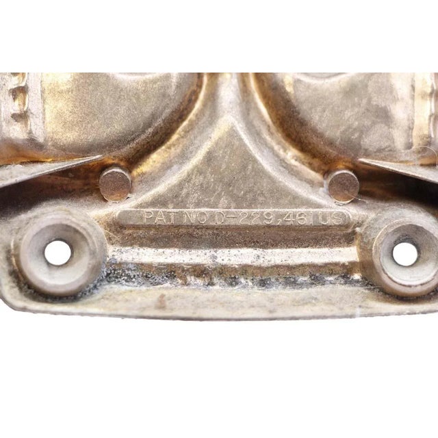 Off-white Vintage French Provincial Off White & Gold 3 Piece Bathroom Hardware Set For Sale - Image 8 of 12