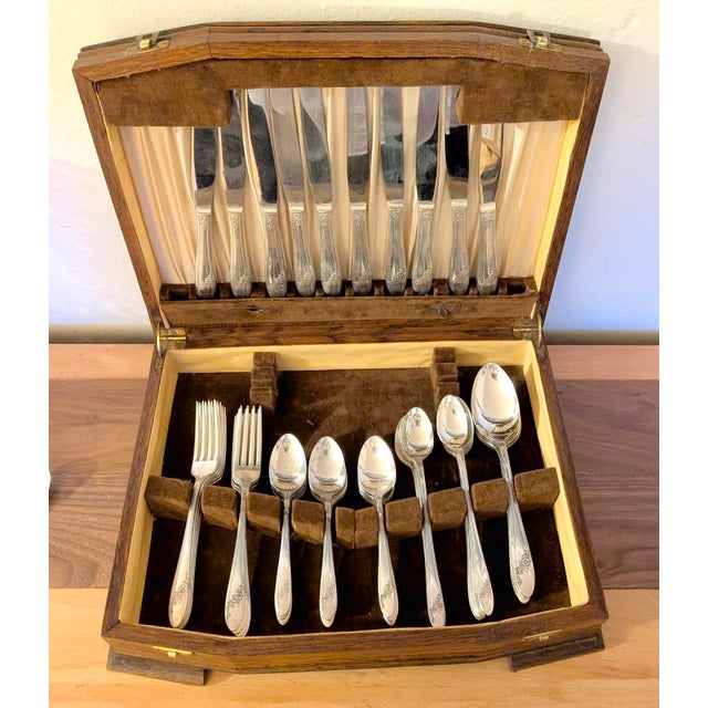 Bring classic mid-century elegance to your dining table with this gorgeous 48-piece silver-plated flatware service from...