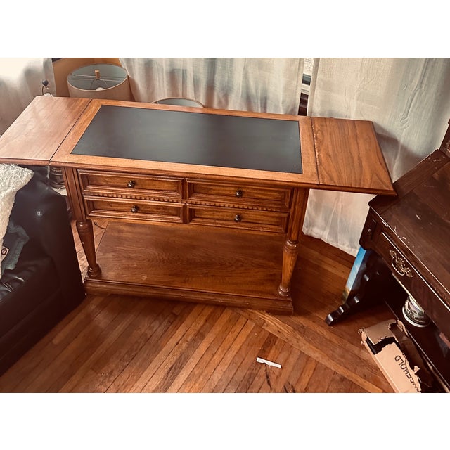 Stanley Furniture Company (Features authentic maker's heat stamp inside the drawer). Tables-Console Tables (or Sideboards...