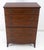 Brown Pull Out Tray Desk Table 6 Inlayed Drawers Federal Style High Chest Dresser For Sale - Image 8 of 12