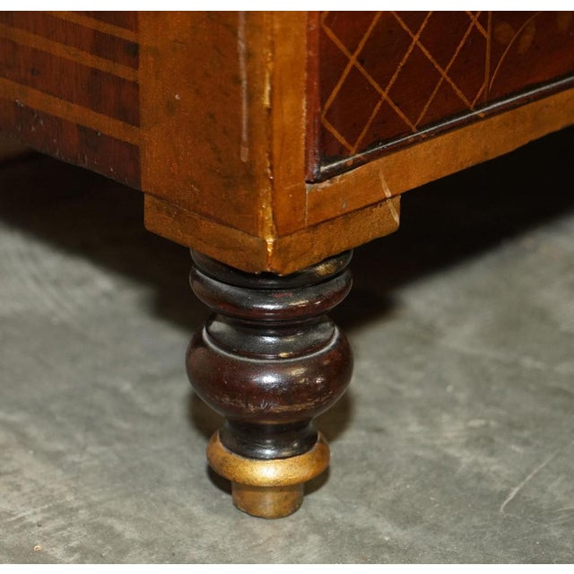 Brown Antique Victorian Chinese Chest of Drawers, 1860 For Sale - Image 8 of 18