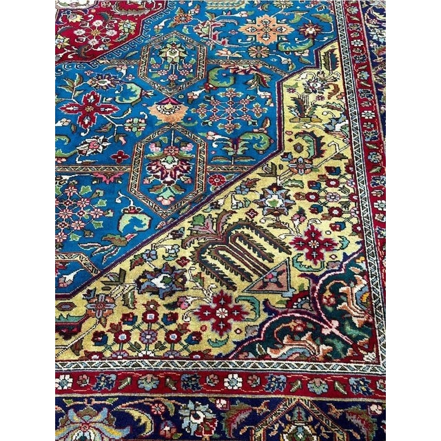 1960s Old Persian Tabriz Area Rug 10x13 For Sale - Image 11 of 11