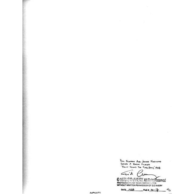 Paul Newman and Joanne Woodward 1958 (Photo by Sid Avery) For Sale - Image 4 of 5