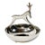 Silver Plate Reindeer Candy Dish or Trinket Dish For Sale