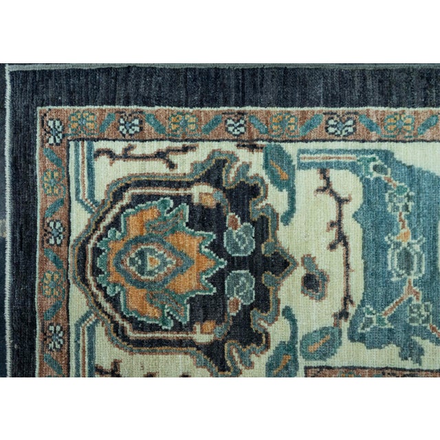 Early 21st Century Turkish Oushak Antique Look Rug 10' x 15' #20059 For Sale - Image 5 of 8