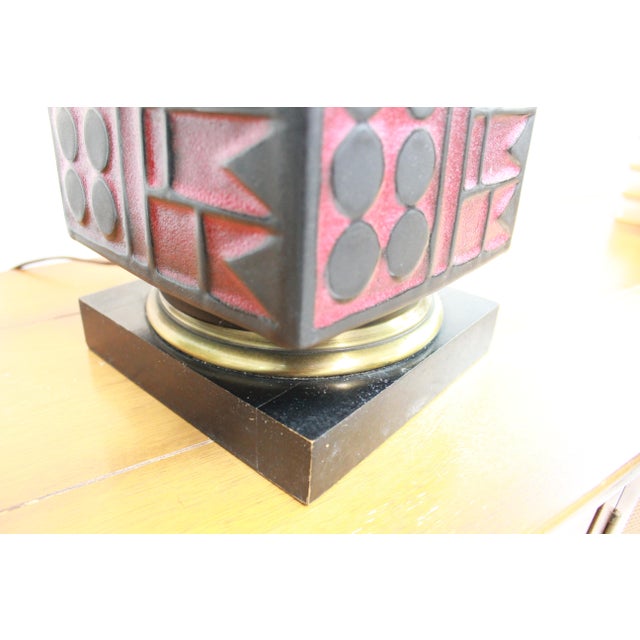 Mid-Century Modern Mid-Century Modern Geometric Table Lamp by Westwood Studios For Sale - Image 3 of 7