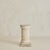 A French stone pedestal from the 1960s, drawing on classical column forms. Carved from solid stone, the form rises from a...