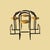 Set of Five 1980s Amisco Postmodern Tubular Steel and Yellow Leather Barstools For Sale - Image 9 of 18