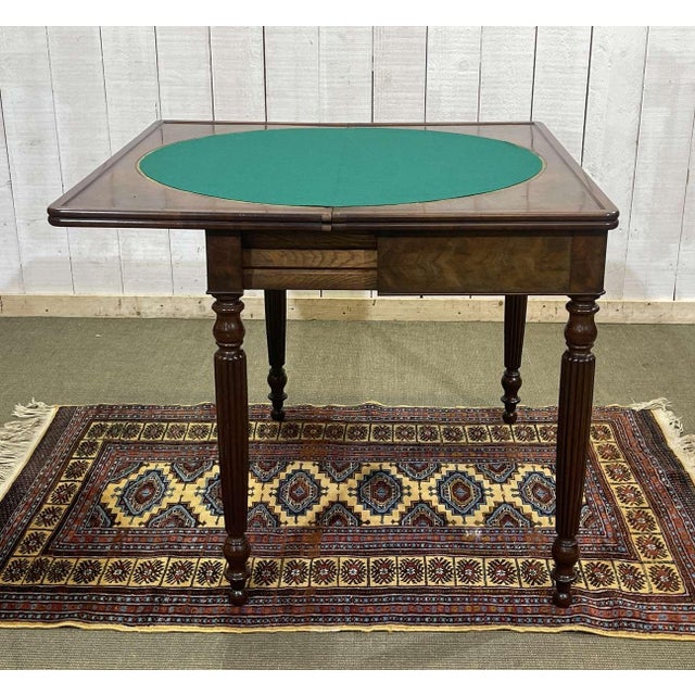 19th Century Louis Philippe Mahogany Games Table For Sale - Image 11 of 14