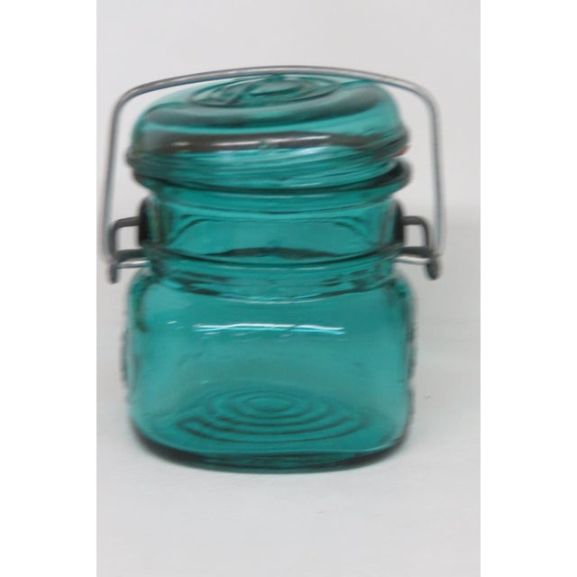 Ball Ideal Bicentennial Eagle Mason Jar With Lid 1976 Vintage Blue Teal 4715b For Sale - Image 12 of 18