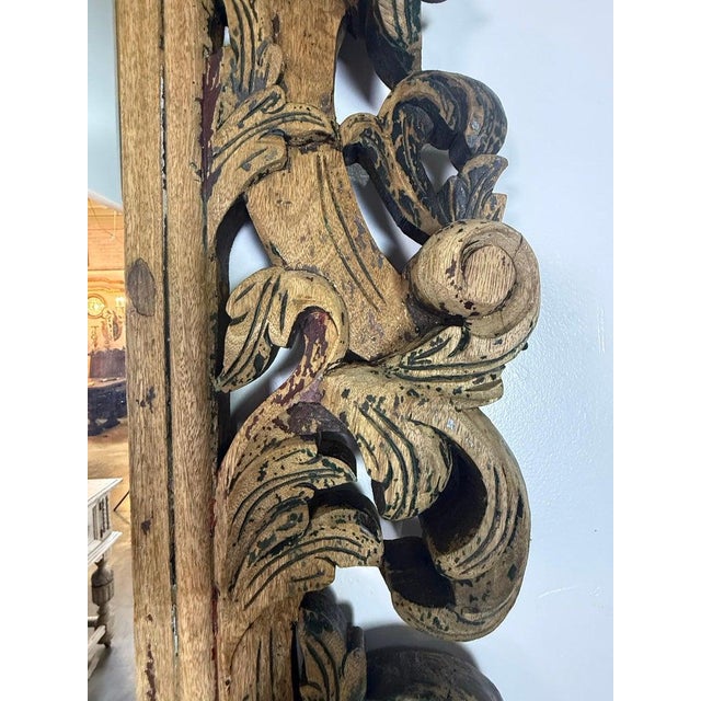 Neoclassical Antique Italian Wall Mirror, Vintage Elegance From the 20th Century For Sale - Image 3 of 15