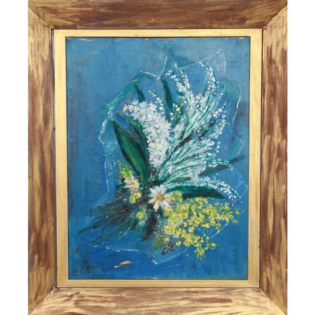 American Lloyd Lozes Goff, Daisy Bouquet, Painting For Sale - Image 3 of 4