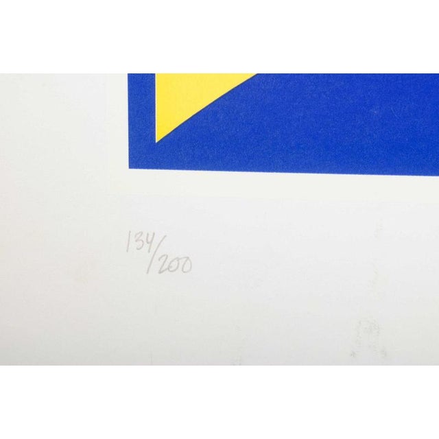 Per Arnoldi, Graphic Composition in Clear Primary Colors, 1980s, Serigraph on Paper For Sale - Image 4 of 6