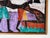 Wood Vintage African Batik Wall Hanging Painting For Sale - Image 7 of 11
