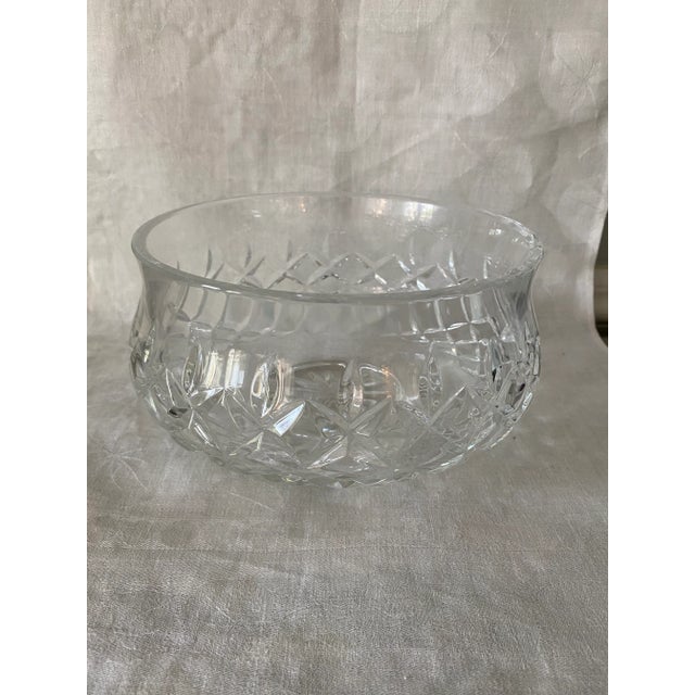 This is a 7” marked Waterford footed crystal bowl in the Lismore pattern. It is in excellent condition. Dimensions are: 5”...