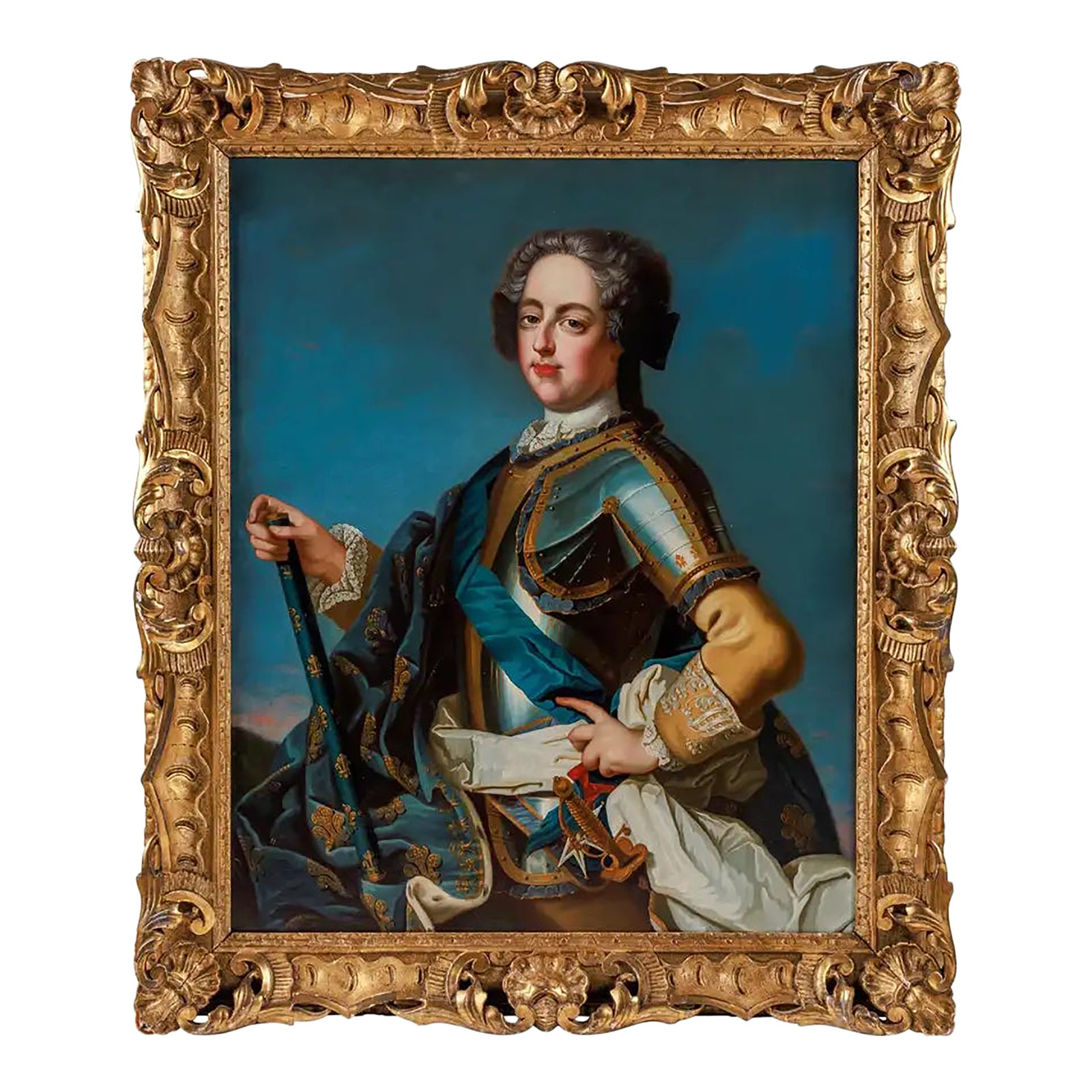 After Jean-Baptiste Van Loo, Portrait of King Louis XV of France (1710 ...