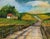 Orignal Acrylic Painting CURT HITCH (1935-2012) " COUNTRY ROAD " 12.5" by 15.5" (Framed) Signed By Artist Oregon Coast...