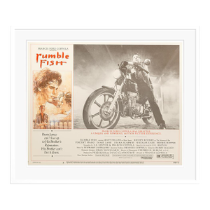 'Rumble Fish' 1983 Original Vintage Cinema Lobby Card Framed in White