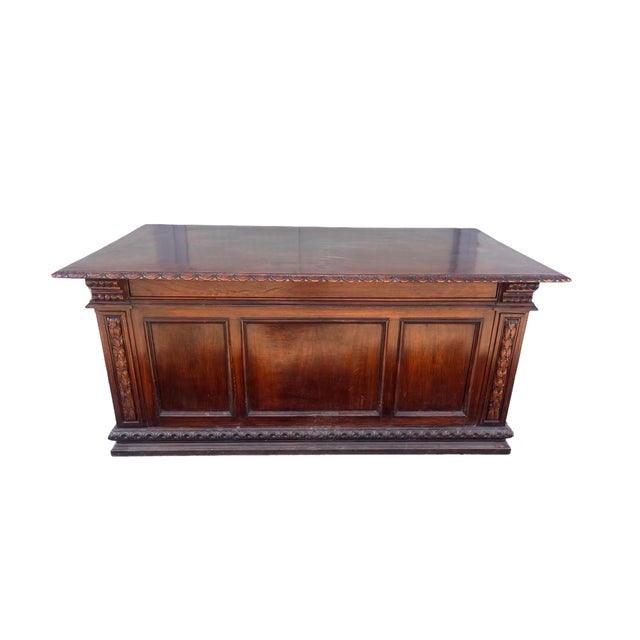Antique Empire Style Walnut Countertop Desk, 1890s For Sale - Image 4 of 7