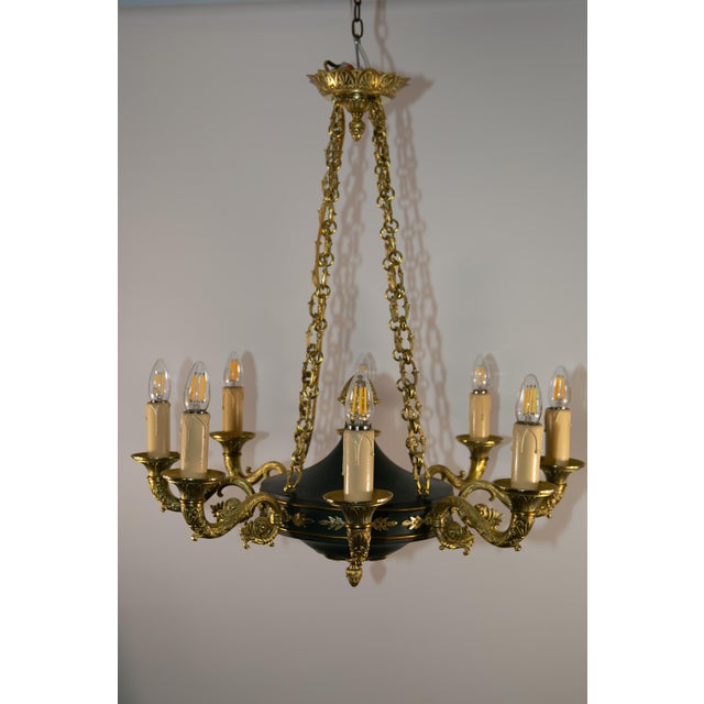 Empire Style Chandelier, France, 1930s For Sale - Image 13 of 14
