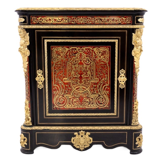Antique Mid-19th Century Boulle Chest of Drawers, France For Sale