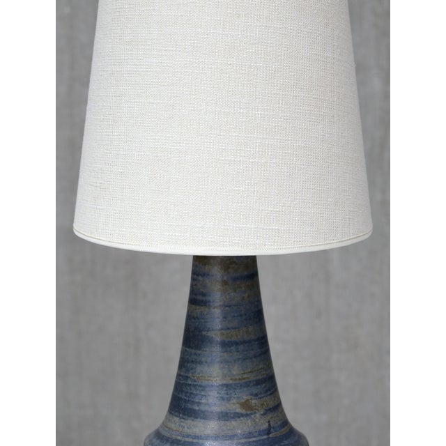 Beige Glazed Stoneware Table Lamp by Marianne Starck for Michael Andersen & Son, Denmark, 1960s For Sale - Image 8 of 10